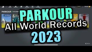 All World Records in PARKOUR - 2023 -  Bhop Pro Records