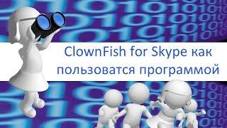 Как пользоватся программой ClownFish for Skype