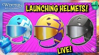  (shorts live) LAUNCHING WINTER SPOTLIGHT HELMETS LIVE - Roblox FREE ITEMS!