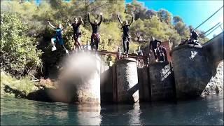 Barranquismo por Río Grande, en Yunquera (Málaga)