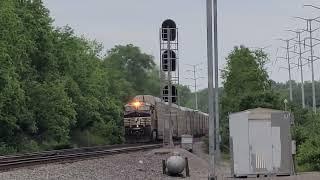 Ns Trains in Lexington Kentucky Ft. A lot of UP Power. part. 1