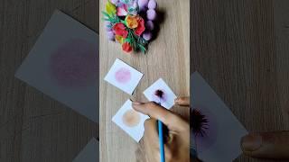 easy flowers painting painting for beginners #saimaart #paintingwatercolor #paintingforbeginners