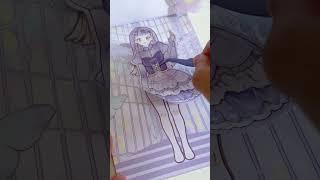 styling sticker book  #ASMR 다이소 코디 스티커북 #다이소