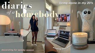 LIVING ALONE DIARIES ️ | in my homebody era + enjoying my rent + apartment updates + wfh + more