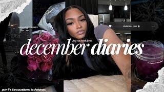 VLOGMAS: december diaries ₊˚️⊹ | grwm while i overshare, wrapping christmas gifts, atl trip, etc.