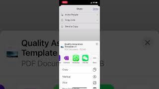 Save a Word document to PDF using an iPhone