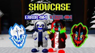 Showcase Error 404 And Virus 404 | ROBLOX "Undertale" Universe Battles