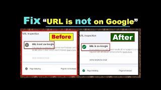 How to Fix this Error "URL is not on Google Search Console" | URL is not on Google Indexing Errors