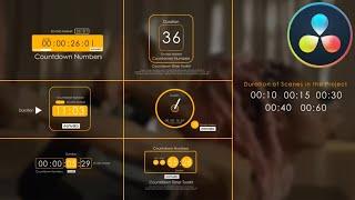 Countdown Timer Toolkit  DaVinci Resolve Templates 