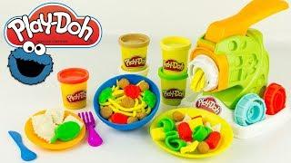 Pâte à modeler Fabrique à Pâtes Play Doh Pasta Noodle Kitchen Cookie Monster Hasbro Jouet Toy Review