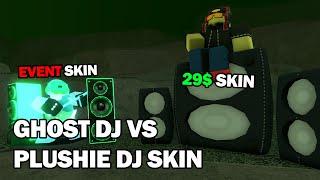 Ghost DJ Vs Plushie DJ Skin (Tower Defense Simulator) | Roblox