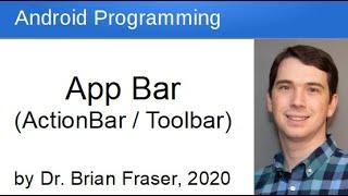 App Bar (ActionBar/Toolbar): Android Programming