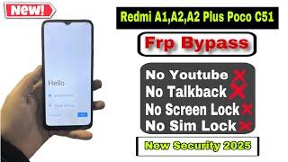 How To Bypass Frp Lock on Redmi A1 Plus/A2 Plus/A3/Redmi Settings not open|No Screen Lock