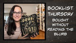 Booklist Thursday - Bought without Reading the Blurb