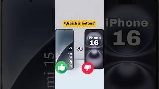 xiaomi 15 vs iphone 16 #smartphone #xiaomi #apple #iphone