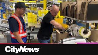 Behind-the-scenes at Calgary's Amazon YYC4 Robotics Fulfillment centre