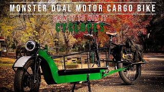 Monster Dual Motor Cargo Bike - GRIN IT to WIN IT - "Cyclopes"