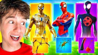 Random Skin di Spider-Man Challenge IMPOSSIBILE!! Stagione Marvel Fortnite ITA!