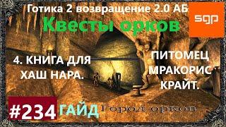 #234 КНИГА ДЛЯ ХАШ НАРА, ПИТОМЕЦ МРАКОРИС-КРАЙТ. Готика 2 возвращение 2.0 АБ. Все квесты, секреты.