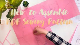 How to Assemble PDF Sewing Pattern| JUDDI Sewing_Patterns