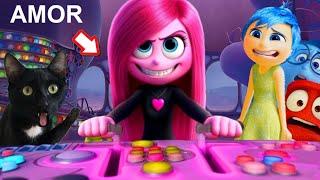 INTENSAMENTE 2: AMOR Y NUEVAS EMOCIONES DE INSIDE OUT 2 animación vs reacción de Luna y Estrella