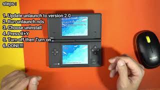 Remove Nintendo DS CFW ( Unlaunch and Twilight Menu ++ )