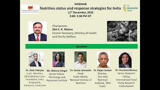 Webinar on Nutrition status and response strategies for India