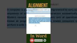 How To Use Alignment In Ms Word।।Alignment In Word।।Ms Word Me Alignment Kaise lagaye।#word_tutorial