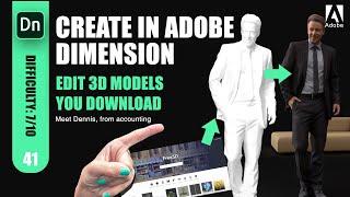 41 ||  LEARN ADOBE DIMENSION || With DENNIS from free3d.com || EASY!!