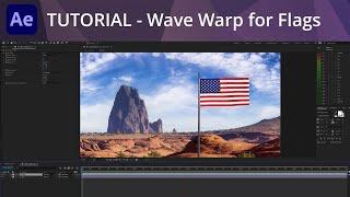 After Effects Tutorial - Wave Warp for Flag Motion