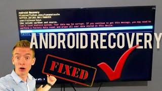 Android recovery  in android tv  fixed