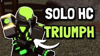 SOLO HARDCORE TRIUMPH WITH TOXIC GUNNER | Roblox Tower Defense Simulator TDS