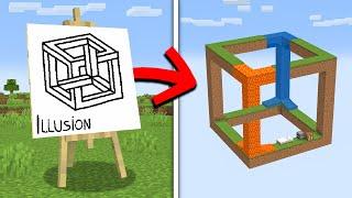 Minecraft, But Any ILLUSION I Draw, Becomes REAL