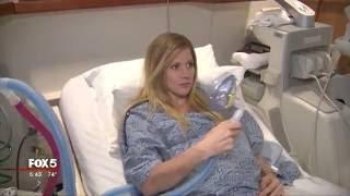 Laughing gas helps women with pain of childbirth