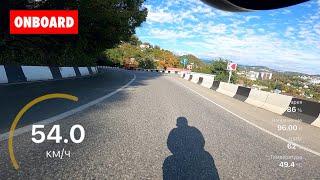 Euc downhill on Sochi mountain roads / Cкоростной спуск на EUC по горным дорогам Сочи