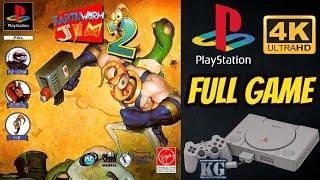 Earthworm Jim 2 | PS1 | 4K60ᶠᵖˢ UHD | Longplay Walkthrough Playthrough Movie FULL GAME