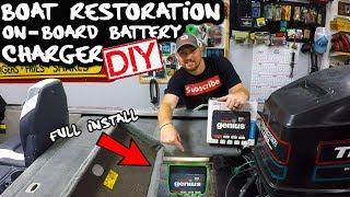 On-Board Battery Charger | Noco Genius | Boat Restoration | DIY