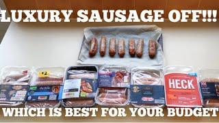 Luxury Supermarket Sausage Comparison! M&S Vs ALDI