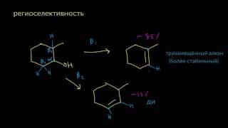 E1-элиминирование: региоселективность и стереоселективность