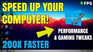 How to Make your PC & LAPTOP 200% Faster (GAMING/PERFORMANCE GUIDE)