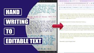 Turn Handwritten Notes Into Word Docs (No Typing Needed!)