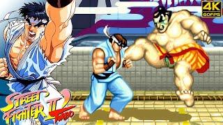 Street Fighter II Turbo: Hyper Fighting - Ryu (Arcade / 1992) 4K 60FPS