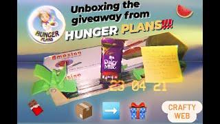 Unboxing Giveaway from HUNGER PLANS!!  | Crafty Web