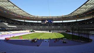 The 2024 Paris Olympics Stadium (Beautiful Purple Track) Stade de france