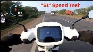 OLA S1 Ultimate Speed Test "S1" ,0 to 60 Kmph 