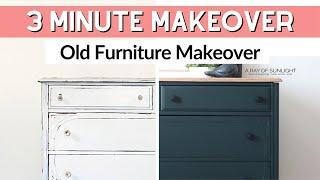 Old Furniture Makeover | 3 Minute Makeover