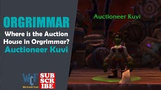 Where is the Auction House in Orgrimmar? | Auctioneer Kuvi | Orgrimmar | WOW World of Warcraft