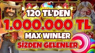 Slot Oyunları  Sizden Gelenler  120 TL 'den 1.000.000 TL Kazanç | Max Winler