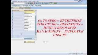 Learn SAP FREE : SAP HR/HCM - Employee  Group & Subgroup