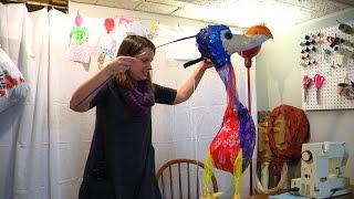 ISU professor is telling stories using puppets made from trash